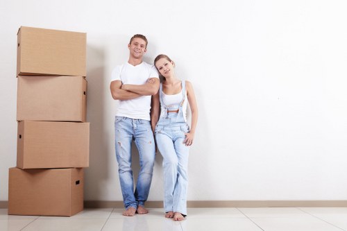 Moving boxes and packing supplies for a Battersea home move