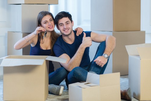 Professional team preparing piano removals in Battersea