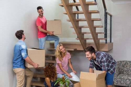 Professional removal team planning a move in Battersea