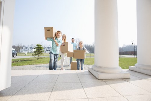 Careful handling of office equipment during a Battersea commercial move