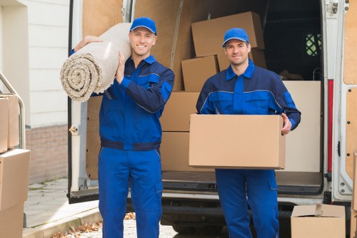 Removal team planning a Battersea home move