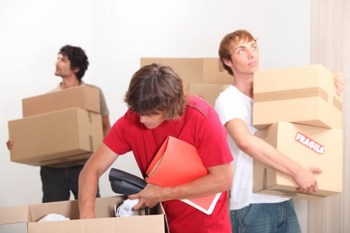 Battersea van service transporting furniture and boxes