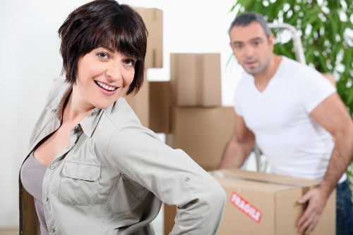 Trained movers handling items carefully during a Battersea removal