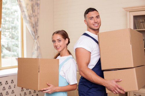 Professional moving truck service supporting an office move in Battersea