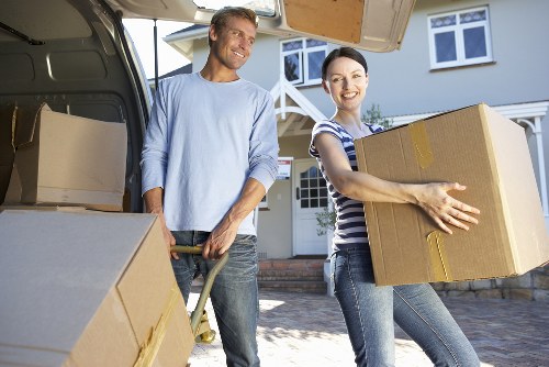 Packed moving truck in Battersea prepared for safe transit